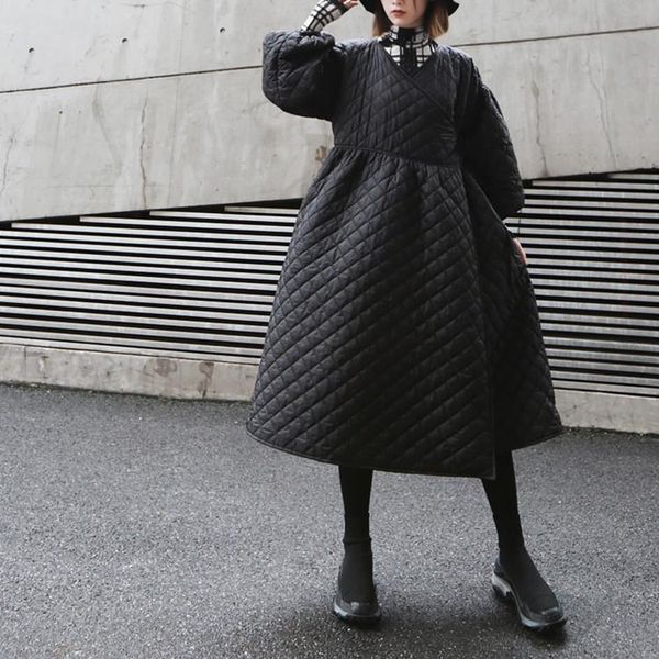 women's trench coats aransue overize female winter coat 2021 retro lantern sleeve high waist windbreaker rhombic embossed korean long, Tan;black
women's trench coats aransue overize female winter coat 2021 retro lantern sleeve high waist windbreaker rhombic embossed korean long, Tan;black