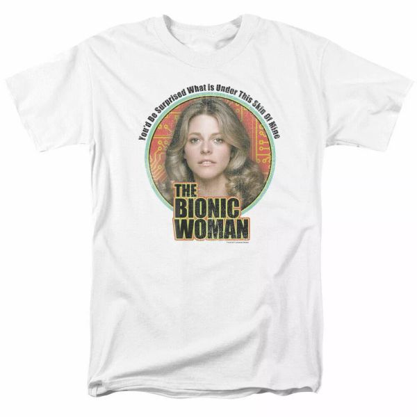 the bionic woman under my skin t shirt mens licensed classic merchandise white, White;black
the bionic woman under my skin t shirt mens licensed classic merchandise white, White;black
