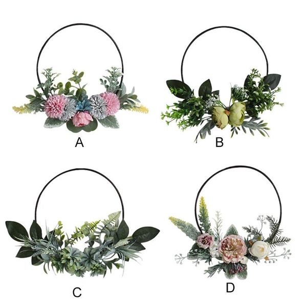 decorative flowers & wreaths flower wreath handmade floral artificial spring garland for front door wall wedding farmhouse home decor
decorative flowers & wreaths flower wreath handmade floral artificial spring garland for front door wall wedding farmhouse home decor