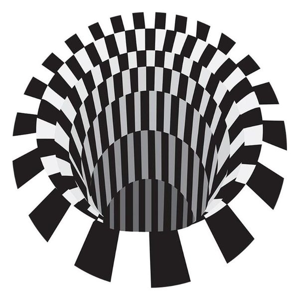 cushion/decorative pillow 3d vortex illusion rug black white grid swirl bottomless hole carpet non-slip round pad living room decor mat
cushion/decorative pillow 3d vortex illusion rug black white grid swirl bottomless hole carpet non-slip round pad living room decor mat