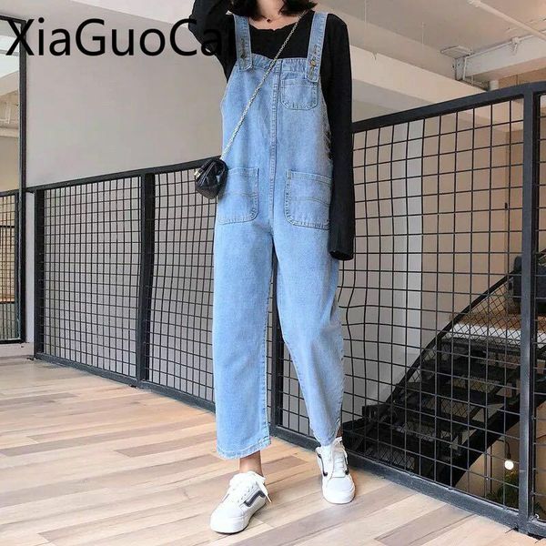 women's jeans woman autumn est suspenders women overalls loose siamese female student thin pants, Blue
women's jeans woman autumn est suspenders women overalls loose siamese female student thin pants, Blue