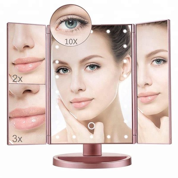 compact mirrors led touch screen makeup mirror foldable deskcosmetics 1x 2x 3x magnifier vanity 22 light for beauty
compact mirrors led touch screen makeup mirror foldable deskcosmetics 1x 2x 3x magnifier vanity 22 light for beauty