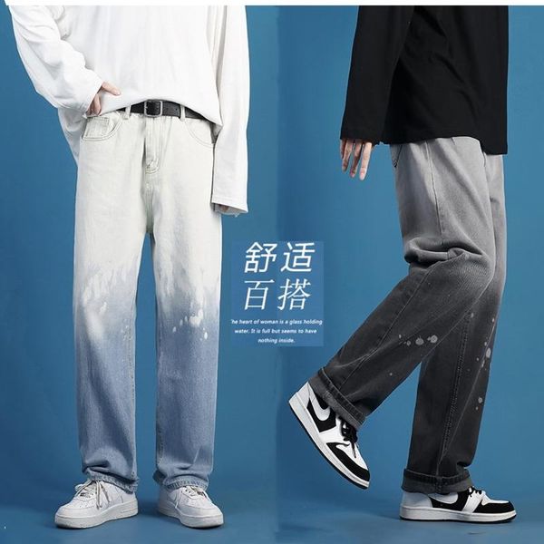 men's jeans wide-leg fashion baggy casual retro tie-dye men streetwear loose hip-hop straight denim trousers mens s-3xl, Blue
men's jeans wide-leg fashion baggy casual retro tie-dye men streetwear loose hip-hop straight denim trousers mens s-3xl, Blue