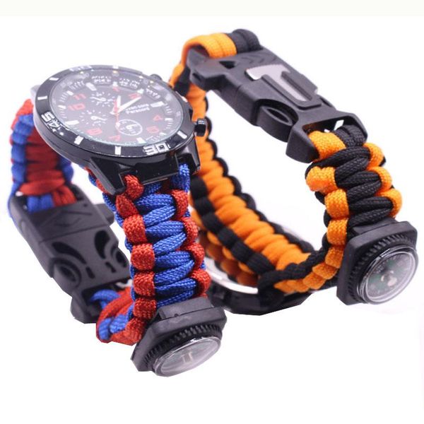 paracord bracelet multitool survival kit watch outdoor rope wristband with knife camping equipment gadgets
paracord bracelet multitool survival kit watch outdoor rope wristband with knife camping equipment gadgets