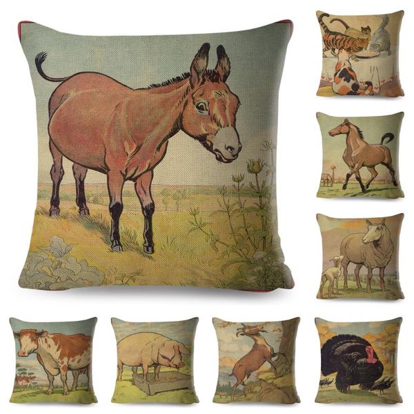 cushion/decorative pillow vintage style farm animal cushion cover for kids room sofa home decor cute cartoon cow horse lion case linen pillo
cushion/decorative pillow vintage style farm animal cushion cover for kids room sofa home decor cute cartoon cow horse lion case linen pillo