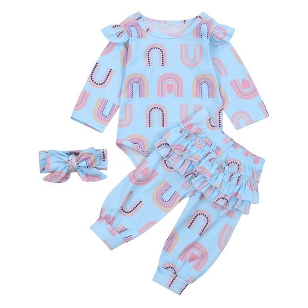 clothing sets 2021 born set baby girls rainbow clothes long sleeve ruffles romper pants 3pcs outfits infant 0-24m, White
clothing sets 2021 born set baby girls rainbow clothes long sleeve ruffles romper pants 3pcs outfits infant 0-24m, White