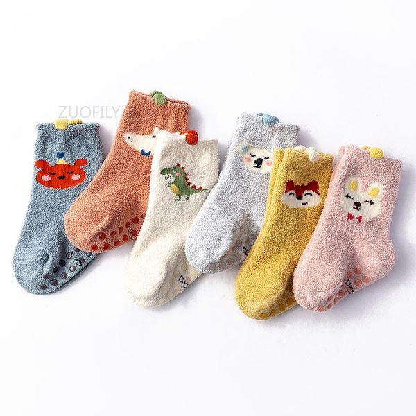 socks non-slip baby autumn winter coral fleece thicken warm toddler boy girls floor infant clothing accessories, Pink;yellow
socks non-slip baby autumn winter coral fleece thicken warm toddler boy girls floor infant clothing accessories, Pink;yellow