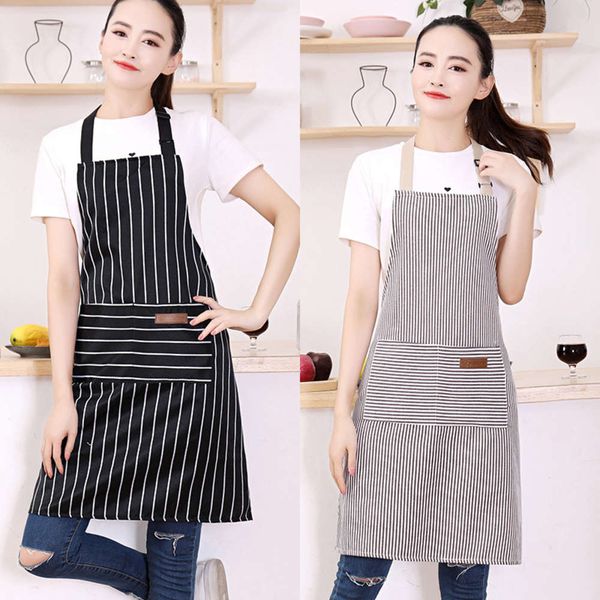 slim striped work wear polyester cotton apron adjustable sleeve sling bib durable breathable waterproof protective clothing
slim striped work wear polyester cotton apron adjustable sleeve sling bib durable breathable waterproof protective clothing