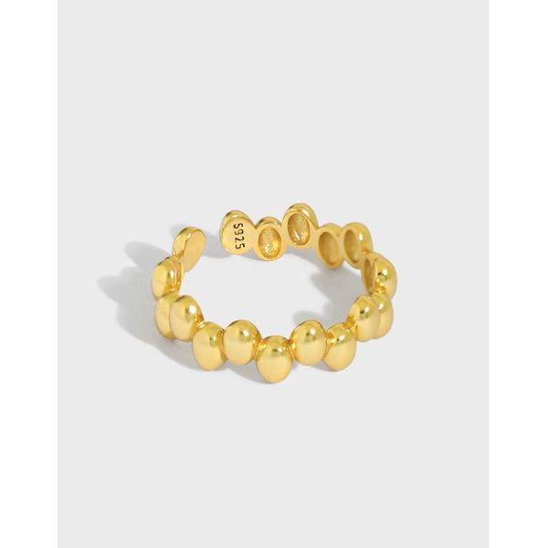 cluster rings 1pc 18k gold authentic s925 sterling silver fine jewelry white/gold lucky bean oval thin ring adjust tlj1465, Golden;silver
cluster rings 1pc 18k gold authentic s925 sterling silver fine jewelry white/gold lucky bean oval thin ring adjust tlj1465, Golden;silver