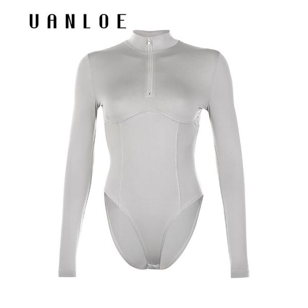 women's jumpsuits & rompers casual long sleeve zipper stand collar bodysuit women spring autumn elegant body mujer 2021 bodycon bodysui, Black;white
women's jumpsuits & rompers casual long sleeve zipper stand collar bodysuit women spring autumn elegant body mujer 2021 bodycon bodysui, Black;white
