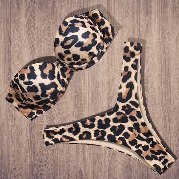 push up swimwear leopard brazilian bathing suit summer beach wear biquini bandeau swimsuit women bikini set 210319, White;black
push up swimwear leopard brazilian bathing suit summer beach wear biquini bandeau swimsuit women bikini set 210319, White;black