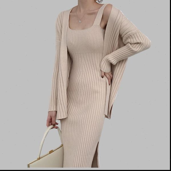 suspender vest dress womens tracksuits cardigan 2pcs suits winter office ladies elegant knitting clothing sets, Gray
suspender vest dress womens tracksuits cardigan 2pcs suits winter office ladies elegant knitting clothing sets, Gray