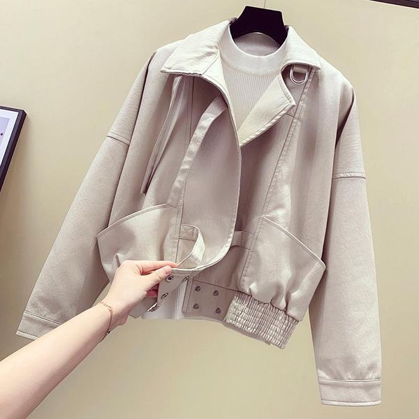 Women's Leather & Faux 2022 Spring Women Harajuku Short Jacket Casual Batwing Sleeve Loose Streetwear Biker Coat Bomber Ourwear, Black
Women's Leather & Faux 2022 Spring Women Harajuku Short Jacket Casual Batwing Sleeve Loose Streetwear Biker Coat Bomber Ourwear, Black