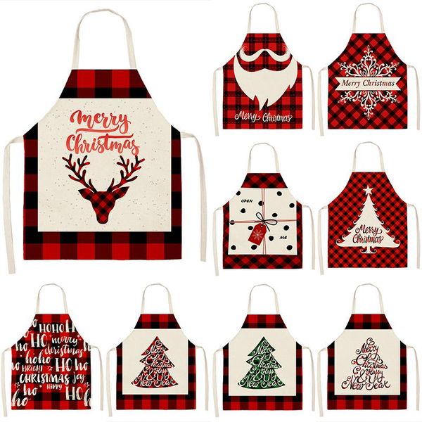 aprons european and american christmas deer snow red plaid apron baking accessories for women kitchen cooking
aprons european and american christmas deer snow red plaid apron baking accessories for women kitchen cooking