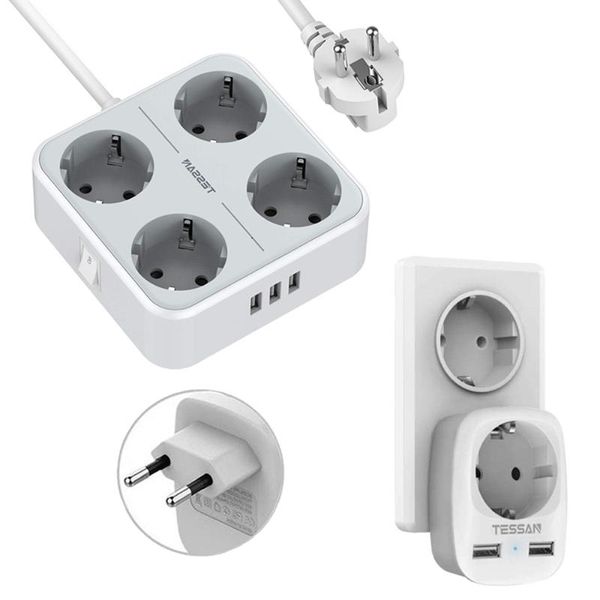 smart power plugs tessan all in 1 eu strip socket with switch 3 usb ports and 4 ac outlets 1.5m extension cord adapter for phone
smart power plugs tessan all in 1 eu strip socket with switch 3 usb ports and 4 ac outlets 1.5m extension cord adapter for phone