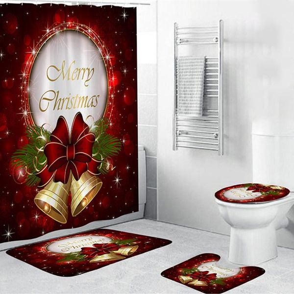 bath accessory set christmas bathroom mat santa claus non-slip carpet toilet waterproof shower curtain with hooks home decorations
bath accessory set christmas bathroom mat santa claus non-slip carpet toilet waterproof shower curtain with hooks home decorations