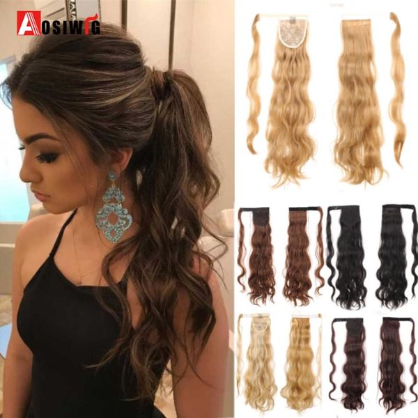 synthetic wigs aosiwig women's long curly ponytail straight hair 22 inch wrap tail natural false hairpieces, Black
synthetic wigs aosiwig women's long curly ponytail straight hair 22 inch wrap tail natural false hairpieces, Black