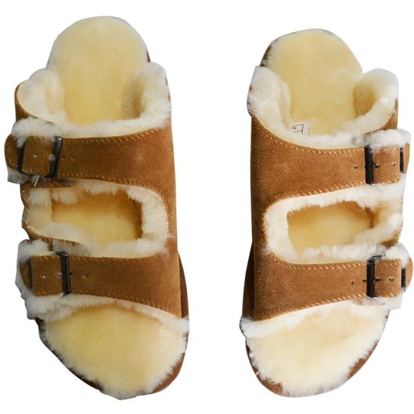 style sheepskin and wool slippers for men women indoor home flat casual fur, Black
style sheepskin and wool slippers for men women indoor home flat casual fur, Black