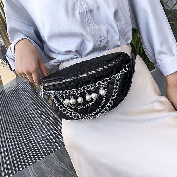 waist bags fashion chain fanny pack pearl bag female belt brand women pu leather chest belly purse
waist bags fashion chain fanny pack pearl bag female belt brand women pu leather chest belly purse