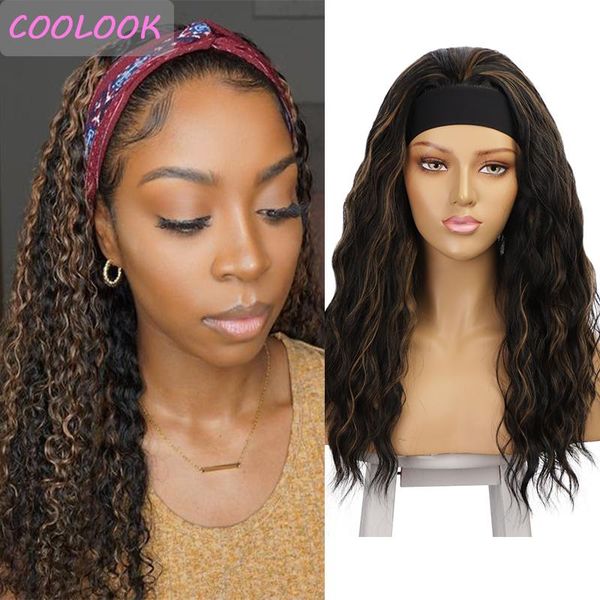 synthetic wigs natural wave headband wig 24'' honey brown highlight ocean turban for black women omber head band
synthetic wigs natural wave headband wig 24'' honey brown highlight ocean turban for black women omber head band