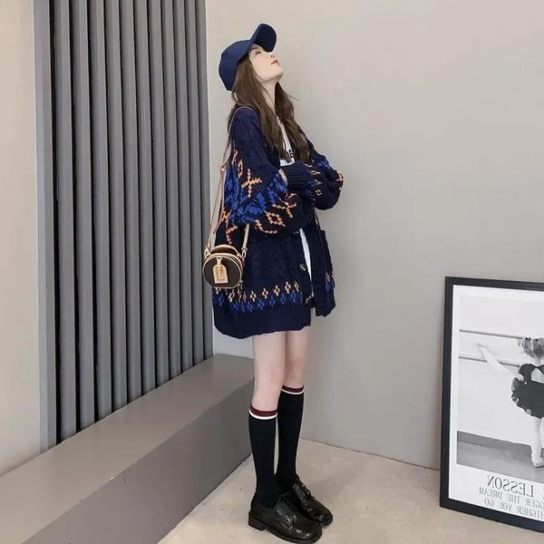 women's jackets autumn female mesh printing single cardigans breasted long sleeve mrs decote on v loose p650 sweater ov23, Black;brown
women's jackets autumn female mesh printing single cardigans breasted long sleeve mrs decote on v loose p650 sweater ov23, Black;brown