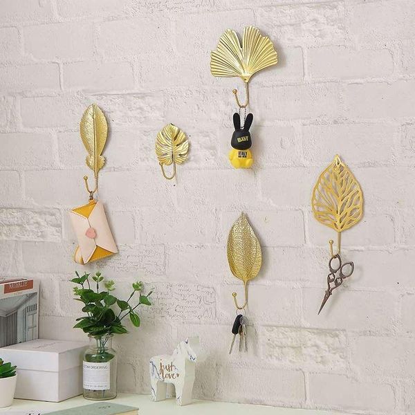 hooks & rails nordic wall-mounted hook creative golden leaf shape coat and hat key hanger wrought iron gold home wall decoration storage
hooks & rails nordic wall-mounted hook creative golden leaf shape coat and hat key hanger wrought iron gold home wall decoration storage
