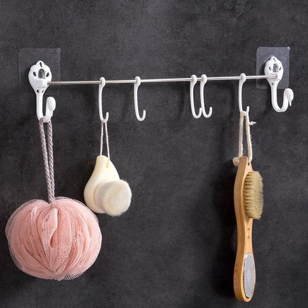 simple installation without holes convenient hook living room kitchen bathroom door after removal trace 5 hooks 1pc & rails
simple installation without holes convenient hook living room kitchen bathroom door after removal trace 5 hooks 1pc & rails