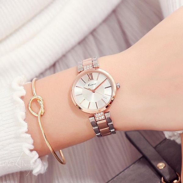 wristwatches women's bracelet watch fashion roman luxury steel band casual ladies, Slivery;brown
wristwatches women's bracelet watch fashion roman luxury steel band casual ladies, Slivery;brown