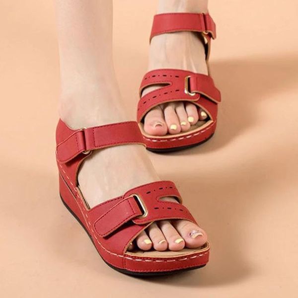 women sandals summer women's platform shoes fashion comfortable casual light soft female wedges retro 2021, Black
women sandals summer women's platform shoes fashion comfortable casual light soft female wedges retro 2021, Black