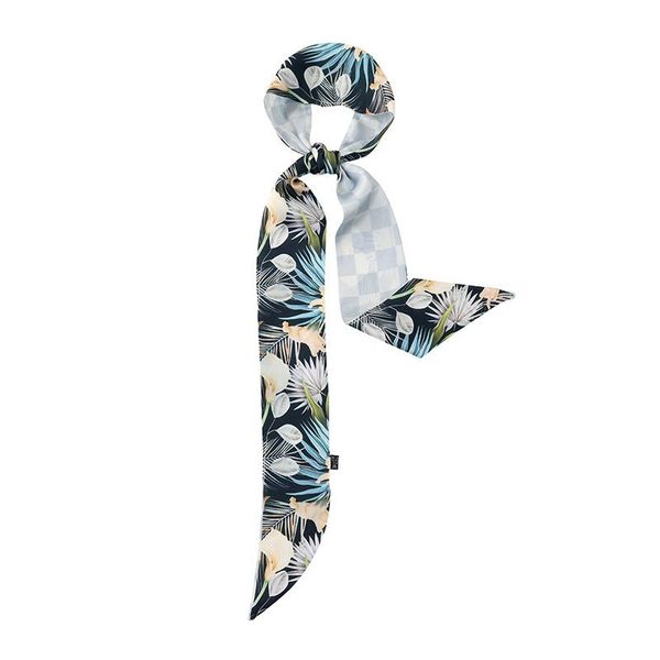 scarves 2021 summer cartoon banana leaf long scarf silk female wrist tie hair ribbon bag belt, Blue;gray
scarves 2021 summer cartoon banana leaf long scarf silk female wrist tie hair ribbon bag belt, Blue;gray