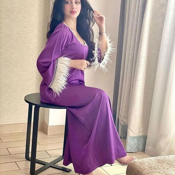 ethnic clothing ab061 purple women elegant maxi dresses female moroccan robe clothes 2021 long flared sleeve ostrich feather dubai party app, Red
ethnic clothing ab061 purple women elegant maxi dresses female moroccan robe clothes 2021 long flared sleeve ostrich feather dubai party app, Red