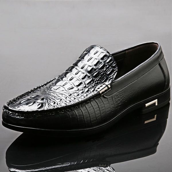 dress shoes spring men's casual leather driving crocodile breathable zapatos de hombre, Black
dress shoes spring men's casual leather driving crocodile breathable zapatos de hombre, Black
