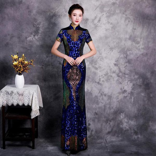 ethnic clothing oversize chinese women cheongsam bling sequins qipao velour stage show dress female slim formal daily wear 3xl 4xl 5xl, Red
ethnic clothing oversize chinese women cheongsam bling sequins qipao velour stage show dress female slim formal daily wear 3xl 4xl 5xl, Red