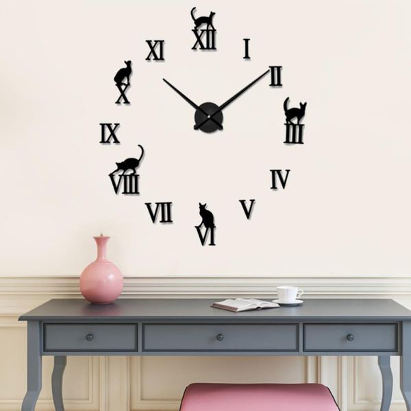 wall clock roman numbers frameless cartoon small cat modern art silent 3d acrylic sticker home decoration for liv clocks
wall clock roman numbers frameless cartoon small cat modern art silent 3d acrylic sticker home decoration for liv clocks