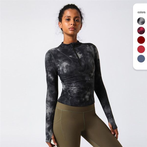 yoga outfit women fitness long sleeve shirt female sport slim running front zip thumb hole athletic tights gym clothe
yoga outfit women fitness long sleeve shirt female sport slim running front zip thumb hole athletic tights gym clothe