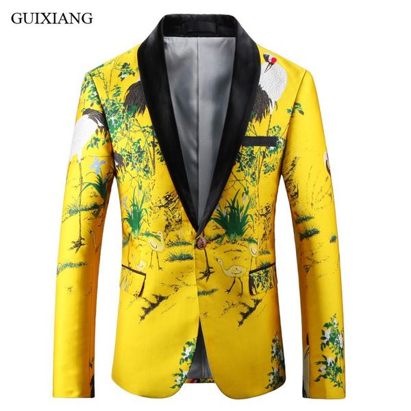 men's suits & blazers 2021 style men boutique fashion casual single button slim embroider suit coat large size m-5xl, White;black
men's suits & blazers 2021 style men boutique fashion casual single button slim embroider suit coat large size m-5xl, White;black