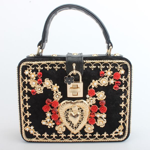 fashion evening bag flannelette style beaded dinner lady's hand flower gift nail beads
fashion evening bag flannelette style beaded dinner lady's hand flower gift nail beads