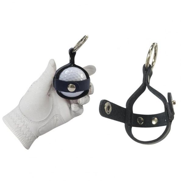 golf bags attachable hand-crafted ball holder with belt loop for gathering