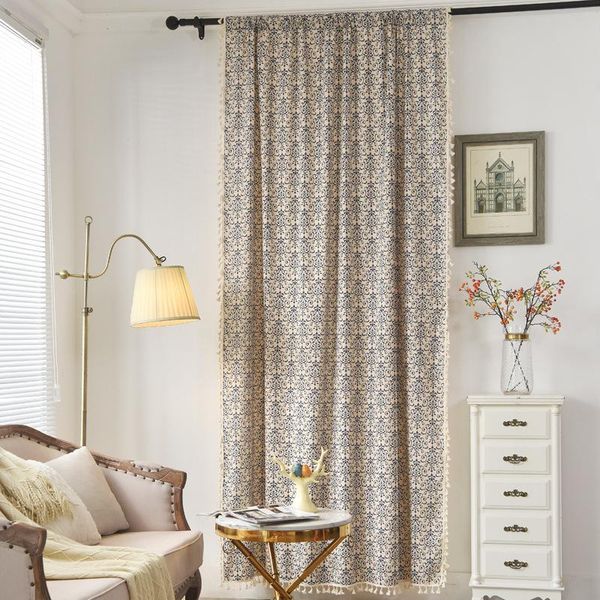 curtain & drapes 1 pc panel bohemian tassel blue and white porcelain pattern curtains for living room modern linen door home decor *vt
curtain & drapes 1 pc panel bohemian tassel blue and white porcelain pattern curtains for living room modern linen door home decor *vt