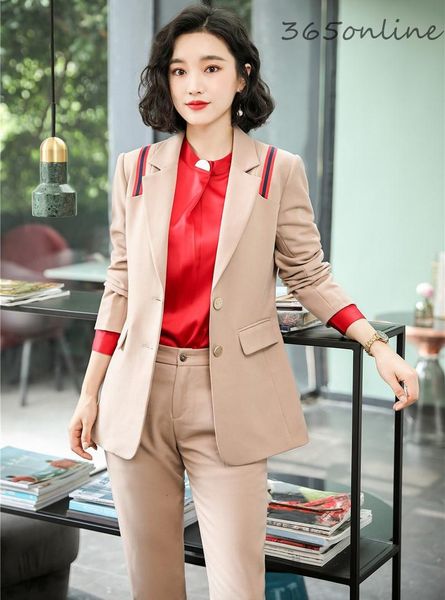 women's suits & blazers formal women business with 2 piece set pants and jackets coat for ladies office ol styles professional pantsuit, White;black
women's suits & blazers formal women business with 2 piece set pants and jackets coat for ladies office ol styles professional pantsuit, White;black