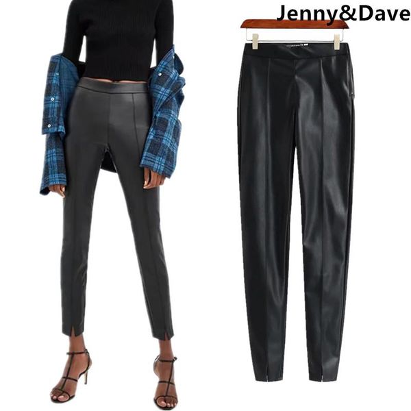 women's pants & capris jenny&dave pu women winter high street waist side of zipper elastic skinny leather pencil plus size, Black;white
women's pants & capris jenny&dave pu women winter high street waist side of zipper elastic skinny leather pencil plus size, Black;white