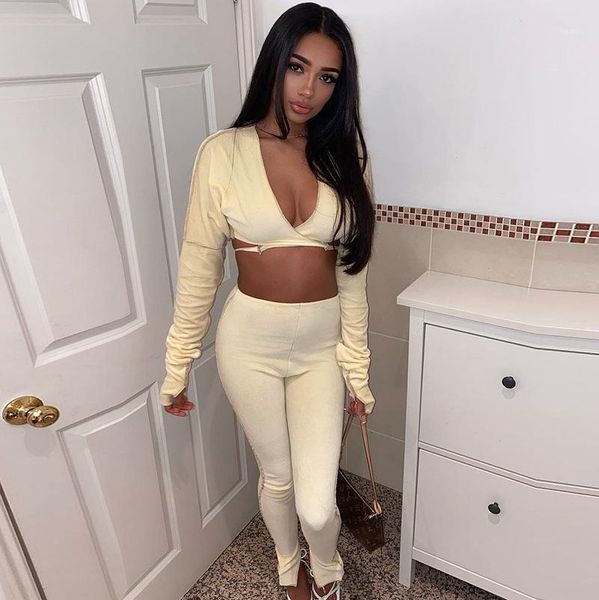 women's two piece pants jumpsuits conjuntos de mujer roupas femininas 2021 autumn long sleeve set women outfit urbano ensemble femme, White
women's two piece pants jumpsuits conjuntos de mujer roupas femininas 2021 autumn long sleeve set women outfit urbano ensemble femme, White