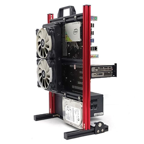 fans & coolings open all aluminum frame diy chassis rack tower case transparent creative water cooled cabinet bracket
fans & coolings open all aluminum frame diy chassis rack tower case transparent creative water cooled cabinet bracket