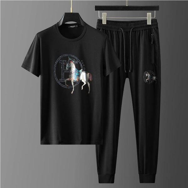 men's tracksuits european tracksuit set diamond printing short-sleeved t-shirt suit trend large size 2021 leisure sports one, Gray
men's tracksuits european tracksuit set diamond printing short-sleeved t-shirt suit trend large size 2021 leisure sports one, Gray