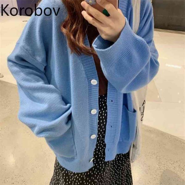 korobov korean knit v neck long sleeve outwear sweaters vintage single breasted autumn streetwear thick cardigans 210430, White
korobov korean knit v neck long sleeve outwear sweaters vintage single breasted autumn streetwear thick cardigans 210430, White