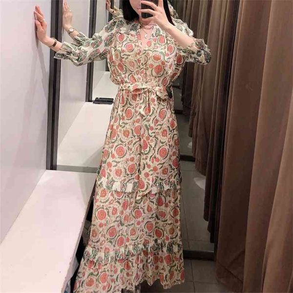 spring and autumn women's casual flower printed v-neck long sleeve belt decorative dress 210430, Black;gray
spring and autumn women's casual flower printed v-neck long sleeve belt decorative dress 210430, Black;gray