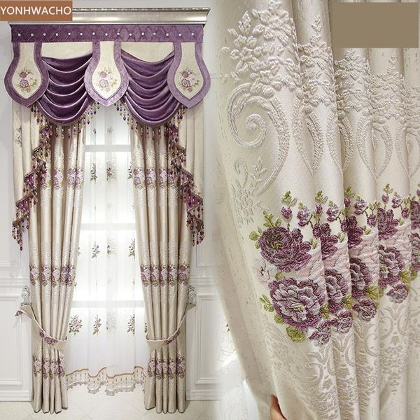custom curtain luxury living room american bedroom bay jacquard embossed cloth blackout valance tulle panel c583 & drapes
custom curtain luxury living room american bedroom bay jacquard embossed cloth blackout valance tulle panel c583 & drapes