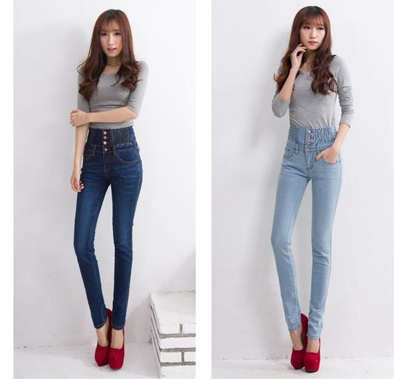 2011fashion women denim pants elastic high waist skinny stretch jean female spring/autumn jeans feet pantalones mujer plus size, Blue
2011fashion women denim pants elastic high waist skinny stretch jean female spring/autumn jeans feet pantalones mujer plus size, Blue