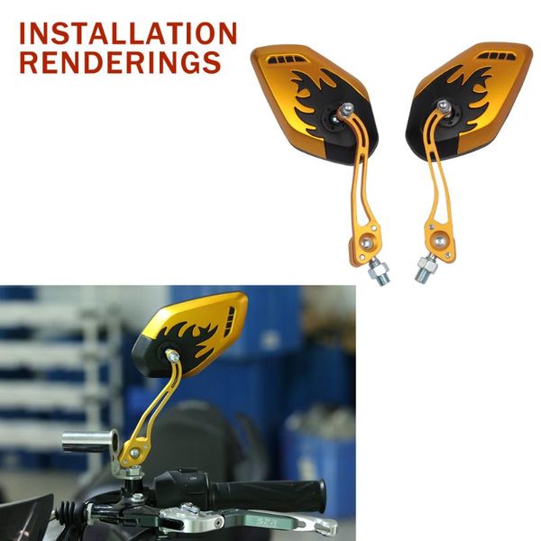 2pcs/set universal motorcycle rearview mirrors rotation cnc aluminum side view mirror scooter 8 / 10m
2pcs/set universal motorcycle rearview mirrors rotation cnc aluminum side view mirror scooter 8 / 10m