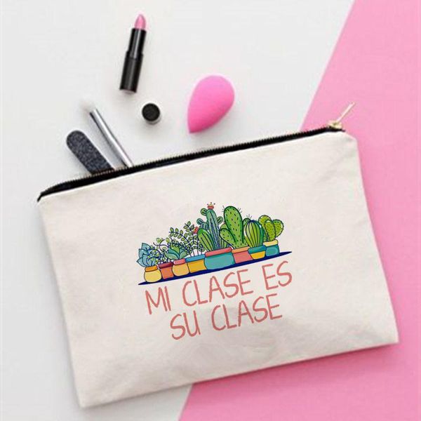 cosmetic bags & cases women cactus bilingual printed make up bag fashion cosmetics organizer for travel colorful storage lady
cosmetic bags & cases women cactus bilingual printed make up bag fashion cosmetics organizer for travel colorful storage lady